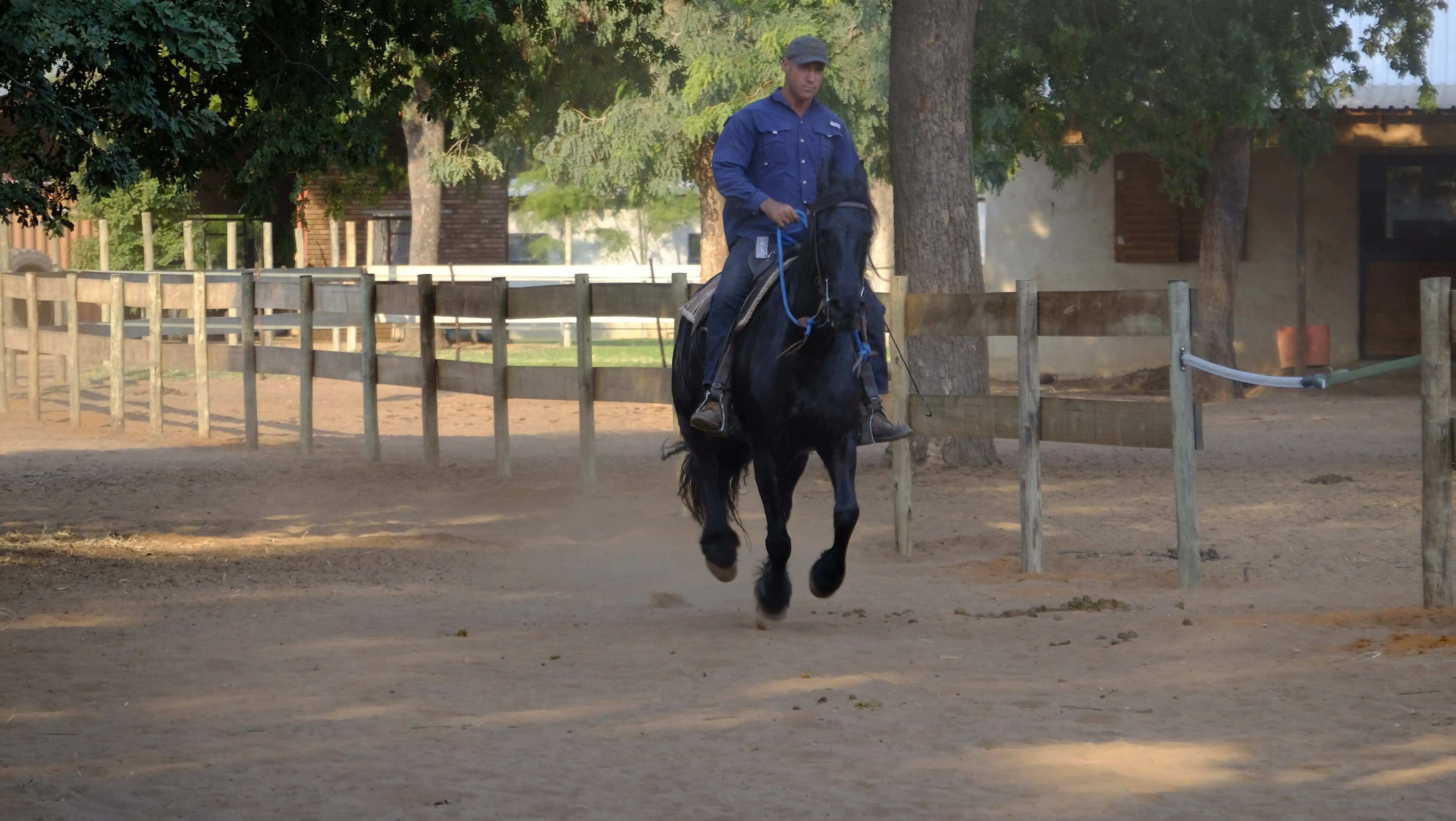 Kruger Snyman riding a horse.